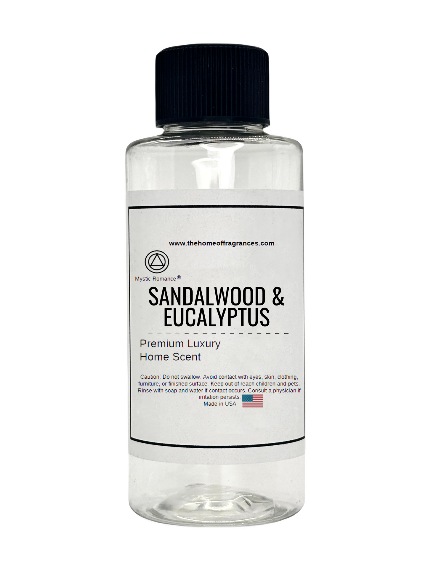 Sandalwood Eucalyptus HVAC Scent 60ml Clear Bottle