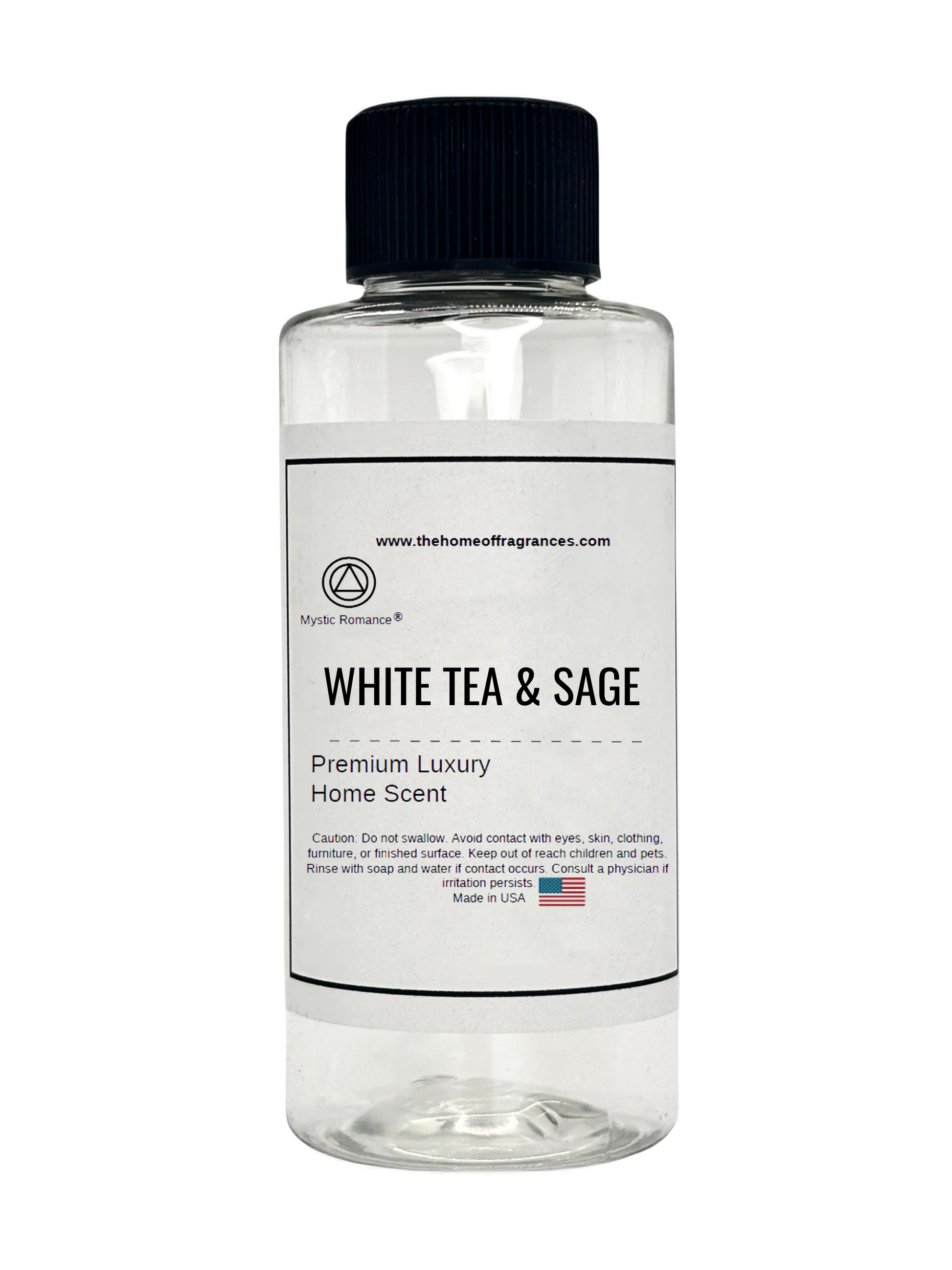White Tea & Sage HVAC Scent 60ml Clear Bottle