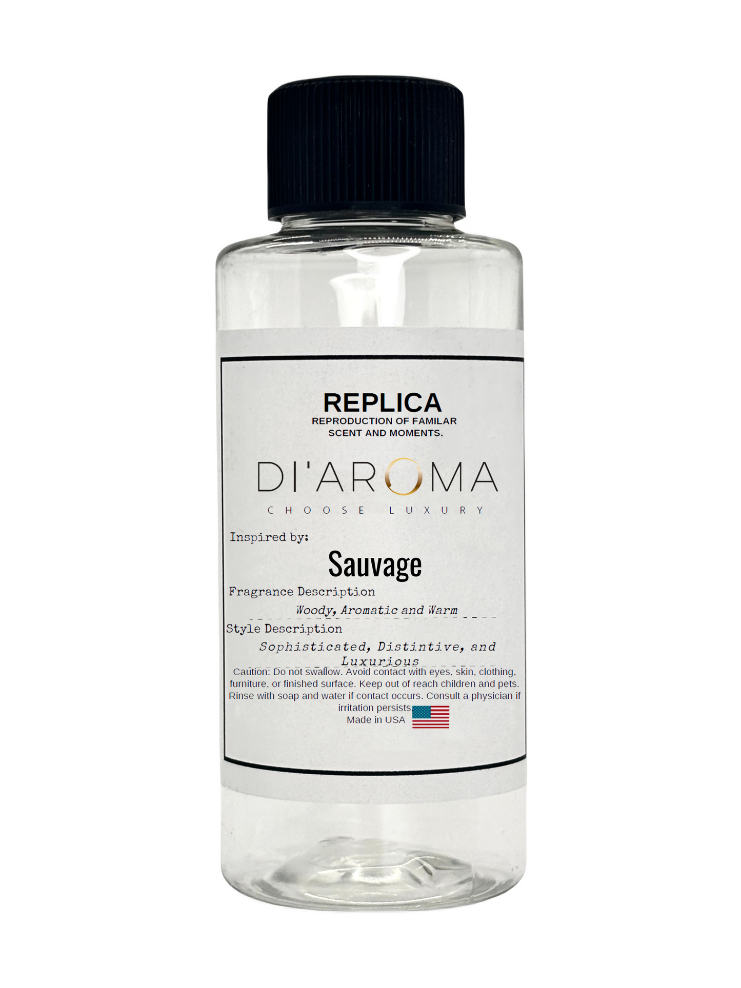 Inspired by: Sauvage* HVAC- Replica Collection 60ml Clear Bottle