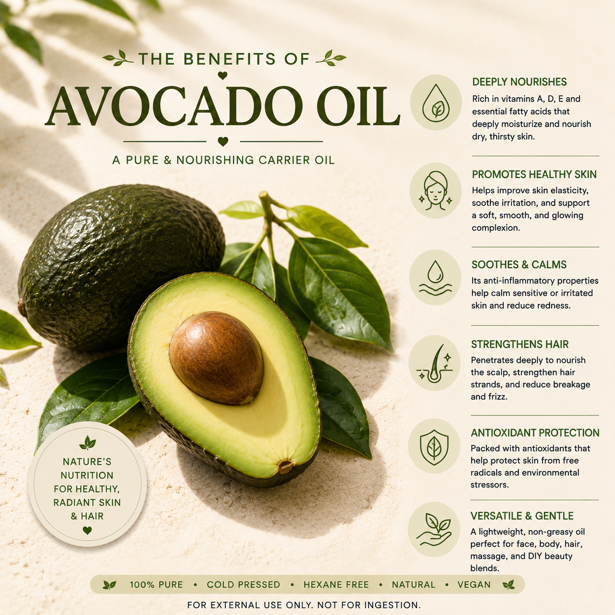 Avocado Carrier Oil 8 Oz