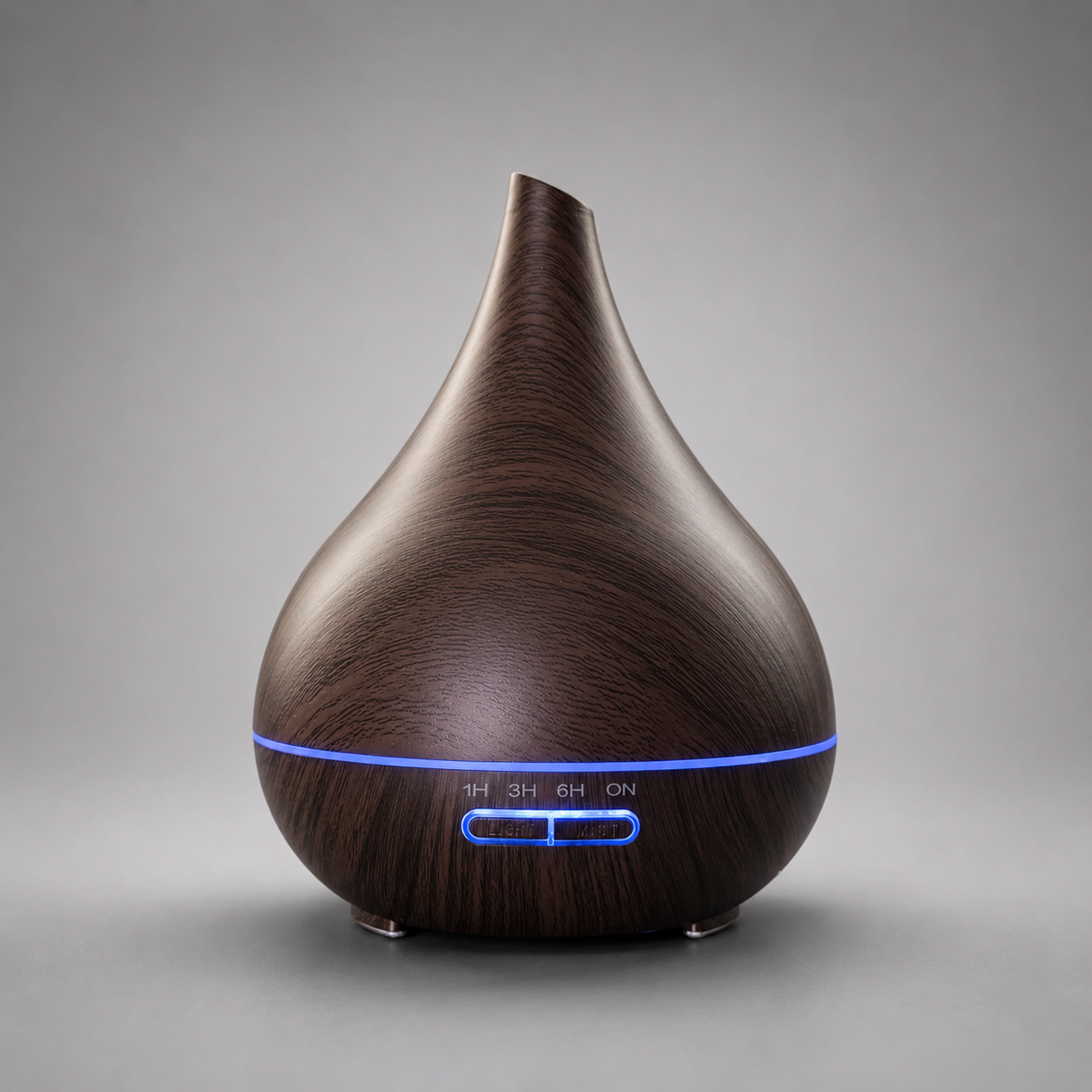 Ultrasonic Wood Grain Diffuser 300ml – Fragrance Oil Diffuser with LED Light & Timer 66235