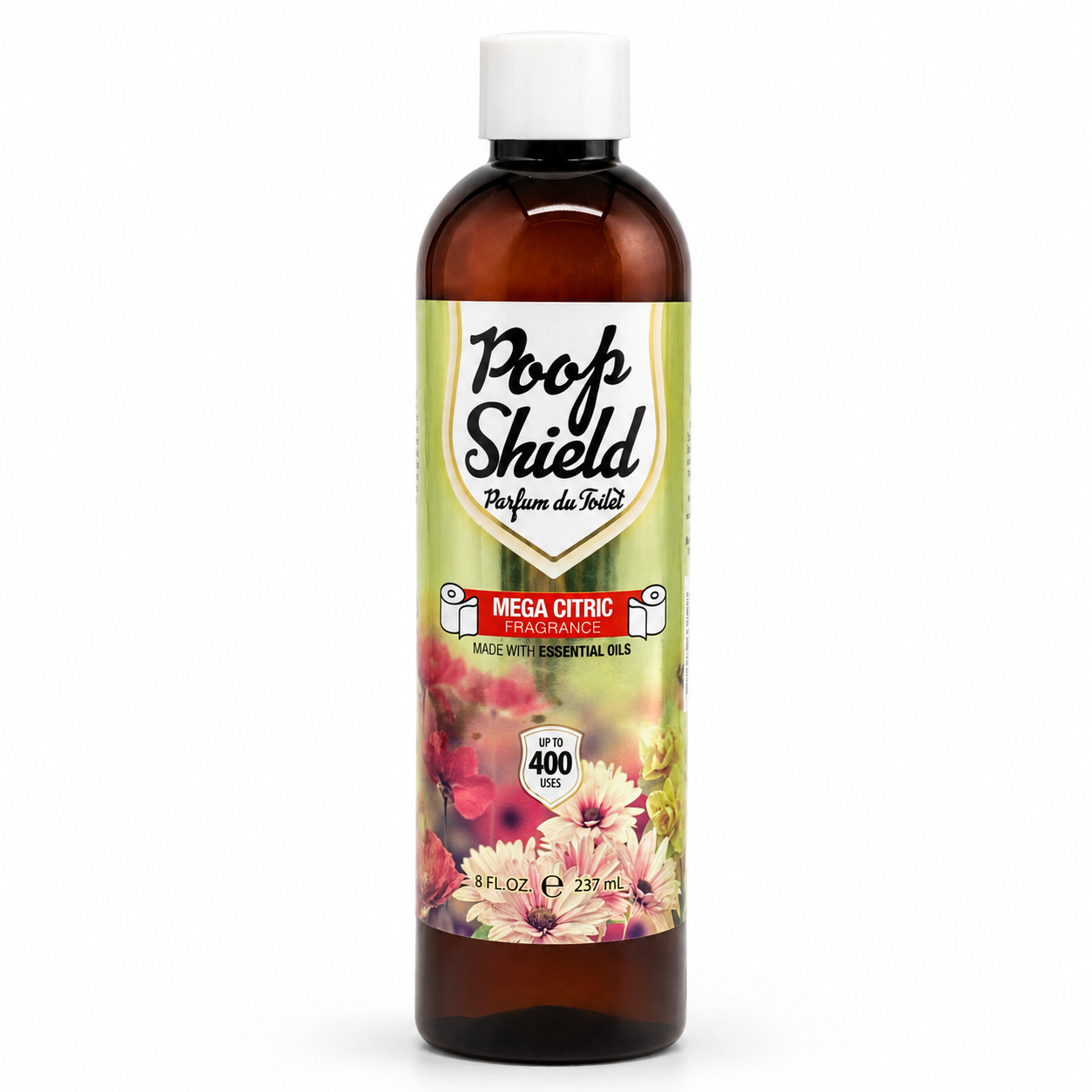 Mega Citric Poop Shield Refill 8 Fl Oz