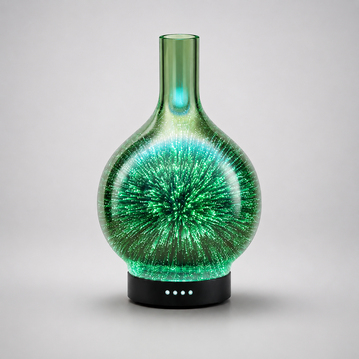 Ultrasonic Glass Diffuser 100ml – Fragrance Oil Diffuser with LED Light 65534