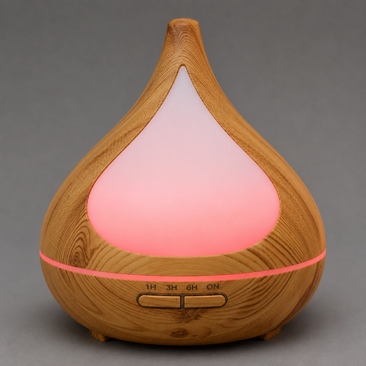 Teardrop Ultrasonic Aroma Diffuser 400ml – Fragrance Oil Diffuser with LED Ambient Light 67388 previously 65579
