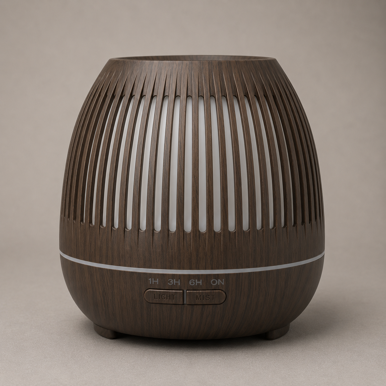 Ultrasonic Aroma Diffuser 400ml – Wood Grain Essential Oil Diffuser with LED Light & Timer 66205