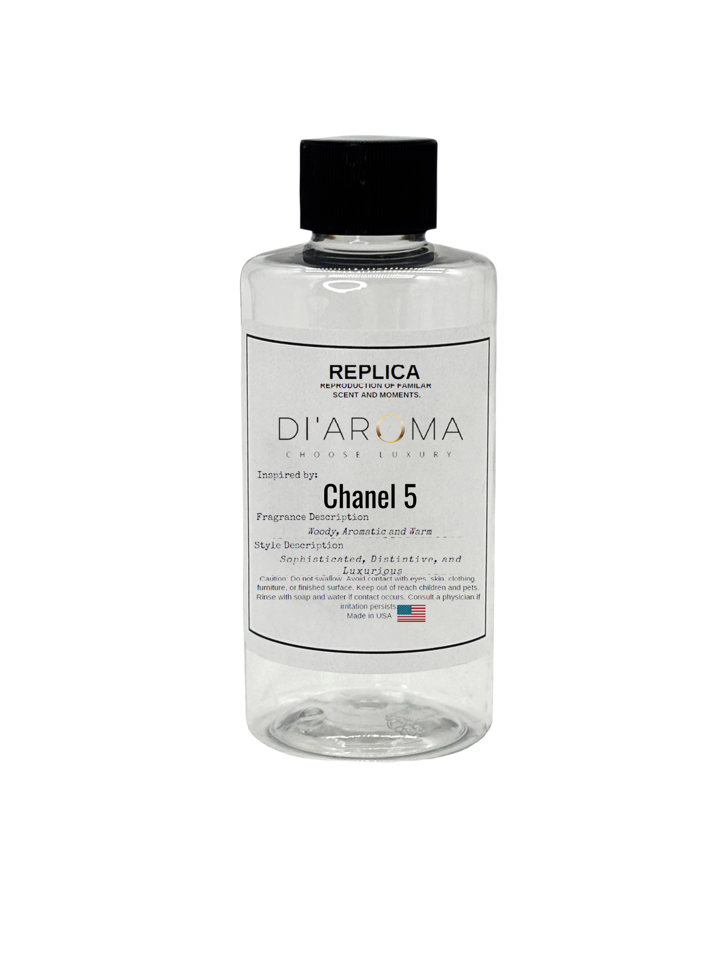 Inspired by: Chanel 5* HVAC- Replica Collection 160ml Clear Bottle