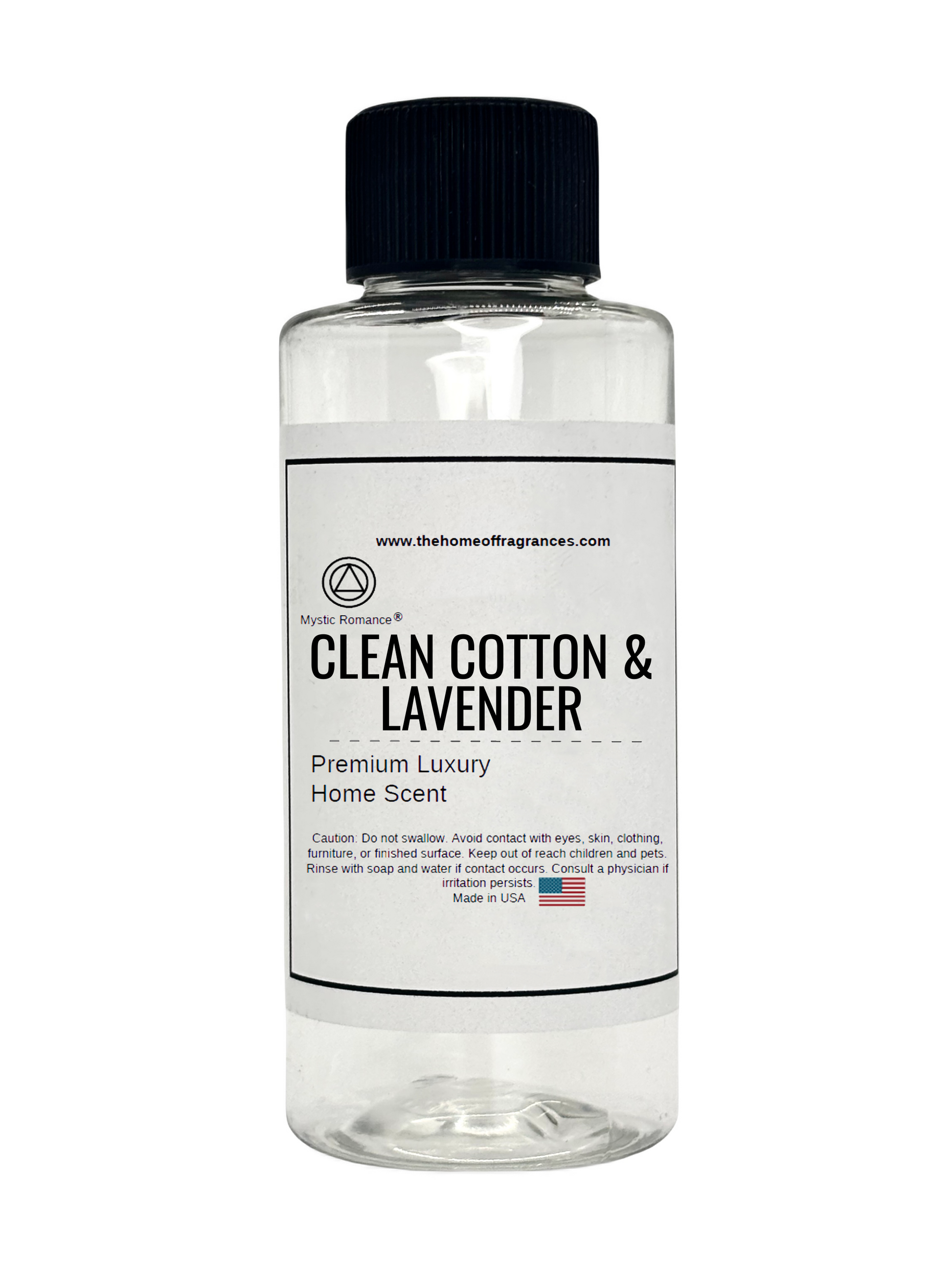 Clean Cotton & Lavender HVAC Scent 60ml Clear Bottle