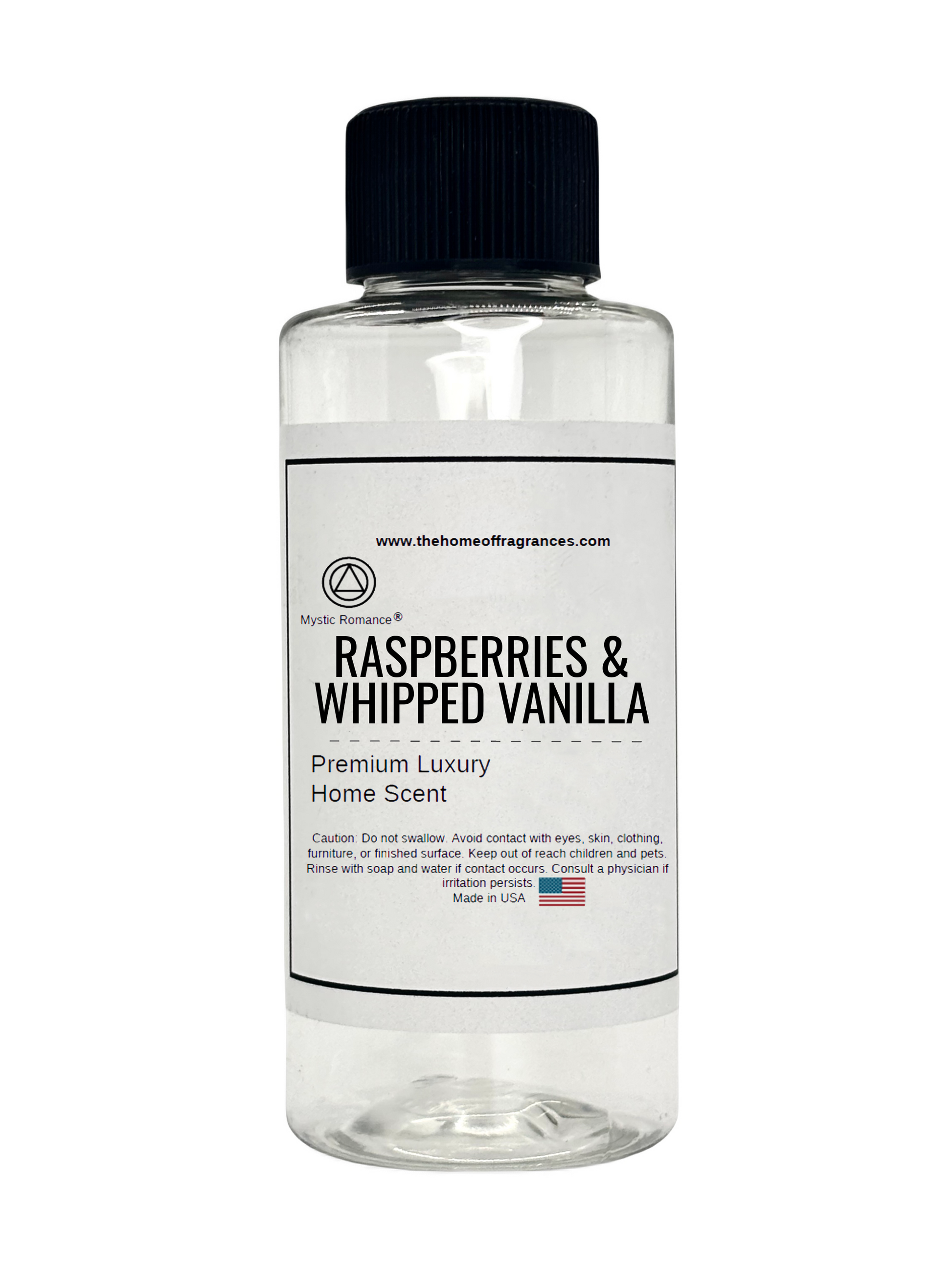 Raspberries & Whipped Vanilla HVAC Scent 60ml Clear Bottle